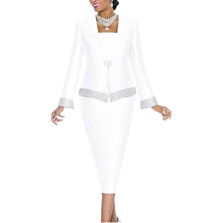 White Skirt Suit for Ladies Special Occasions