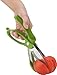 Trudeau Toss and Chop Salad Tongs, Stainless Steel - Multi-Function Salad Servers for Easy Tossing, Chopping, and Mixing - Durable and Ergonomic Design for Kitchen Use