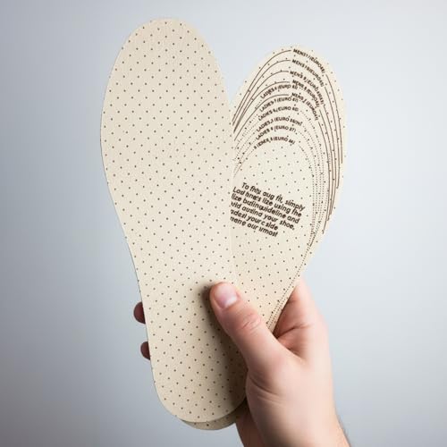 2 pares de plantillas transpirables para zapatos miniatura 4