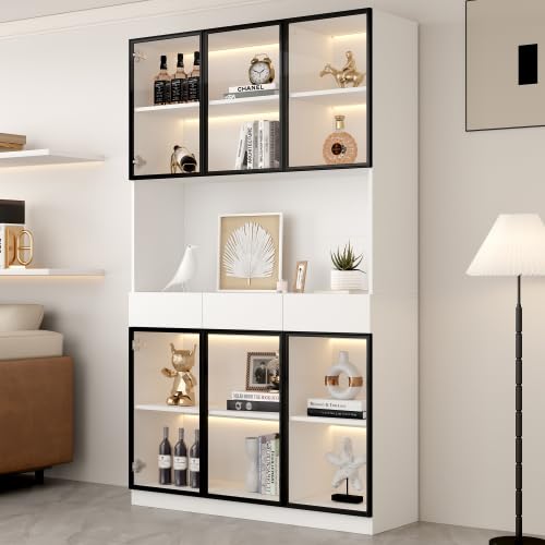 kozamas Vitrina alta de 200 cm con...