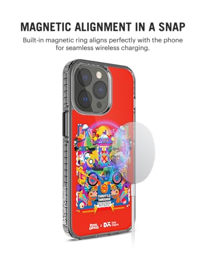 Image of DailyObjects Synchrony-3000 Stride 2.0 Magnetic Case Cover Compatible with iPhone 14 Pro Max | Wireless Charging Slim Back Cover | 2 Layer Edge Protection & Shockproof