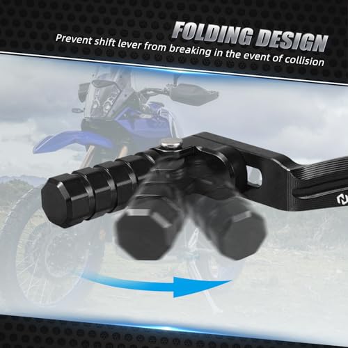 Levier de commande de transmission CNC noir pour Tenere 700 Rally