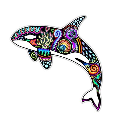 Amazon.com - Orca Killer Whale Waterproof Sticker Colorful Decal