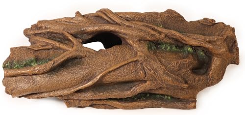Image of Fish Tank Decorations XL 13.4 inch Large Bearded Dragon Tank Accessories Driftwood for Aquarium Natural Hollow Tree for Shrimp or Betta Fish Hideout Reptile Tank Accessories