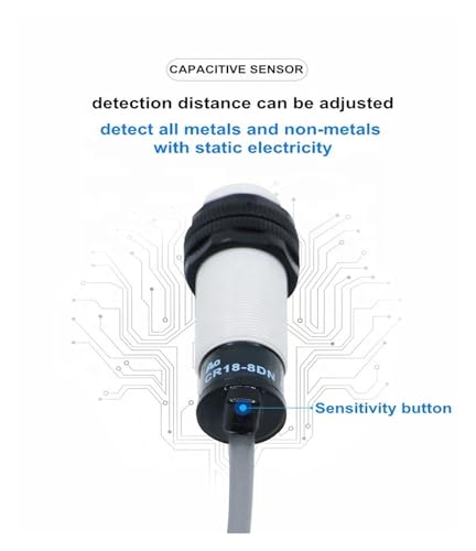 Sensor capacitivo CR18-8DP 8 mm PNP para medición de nivel de agua 3