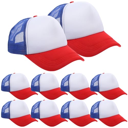 Casquette baseball mesh blanche pour transfert thermique et customisation DIY de chapeau