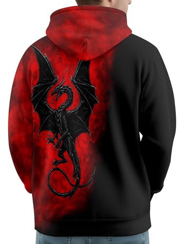 Image of PAGYMO Graphic Hoodies for Men Funny Novelty Pullover Hooded Sweatshirt