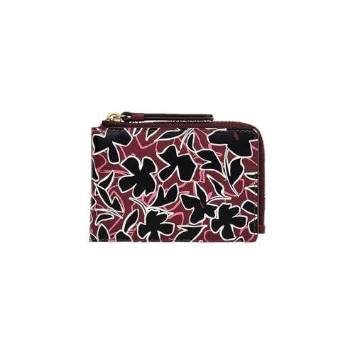 RADLEY Bloom Small Card Holder Wallet in Smooth Merlot Leather, Merlot, Small, Card purse2