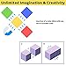 Intock Magnetic Blocks, Magnetic Cubes Educational Toys, Original Award Winning Magnetic Building Blocks for Kids, 40 Pieces Colorful Autism Toys Magic Cube Sensory Toys for Kids