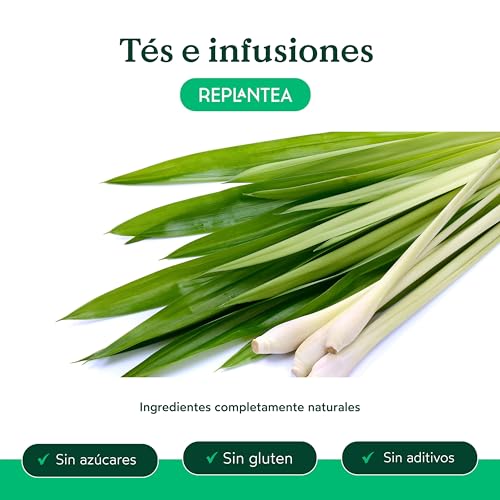 REPLANTEA Infusión de Hierba Limón (Lemongrass) Ecológica 200g | Té Cítrico Refrescante y Digestivo | Ingrediente Detox Natural | Cymbopogon Citratus a Granel - imagen 2