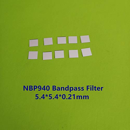940 nm NBP940 IR Filtre à Bande passante étroite Infrarouge Verre à Bande de Coupe de lumière Visible (Specification : 5pcs 5.4x5.4x0.21mm)
