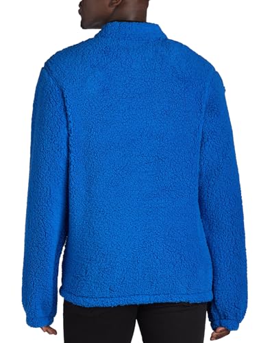 Sesame Street Cookie Monster Men's Fleece Pullover Adult 1/4 Snap Sweater Jacket4