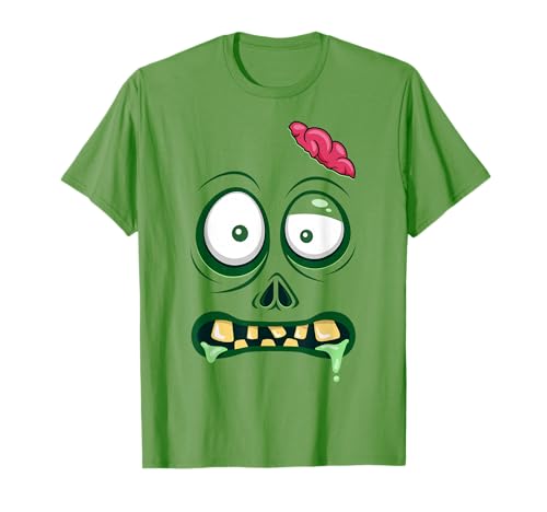 Monster Face Halloween Matching Costume Zombie Men Women Kid T-Shirt