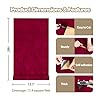 EaseStick 15.7''x160'' Red Velvet Wallpaper Peel and Stick Flocking Liner Self Adhesive Red Fabric Vinyl Wallpaper for Bedroom Jewelry Box Drawer #2