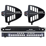 PALPEAL UHF Wireless Active Directional Antenna Distribution System,Wireless Microphone Antenna Amplifier,14 Outputs + 2 Cascade Ports