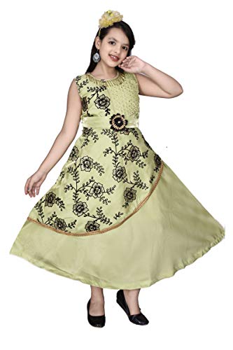 Image of M.B. Fashion Satin Frock Dress for Girls