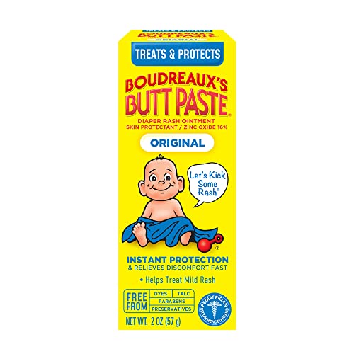 Image of Boudreaux's Butt Paste Original Diaper Rash Cream, Ointment for Baby, 2 oz Tube