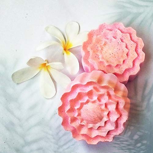 The Shower BoxOrganic ROSE Bath Bombs Purely Handmade for Women Girl Kids Rose (Pack of 2,90 Gram Each)