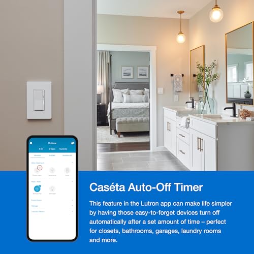 Lutron P-BDG-PKG2W-A Caseta Smart Lighting Kit W/ Hub, 2 Original Dimmer Switches thumb #12