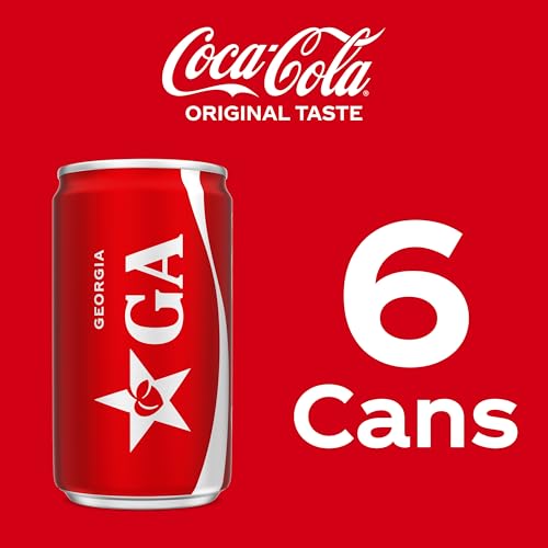 Image of Coca-Cola Soda Soft Drink Mini Cans, 7.5 fl oz, 6 Pack