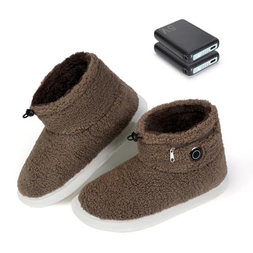 Codify 電気スリッパ フットウォーマー ル【6000mAh大容量*2個 & 8秒速暖】 足温器 コードレス 両面発熱 足...