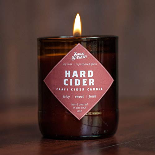 image for Swag Brewery Hard Cider Brew Candle - Hand Poured in USA (Soy Wax) - G