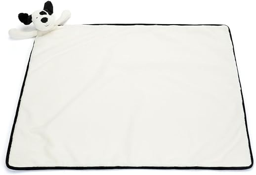 Bashful Black & Cream Puppy Blankie