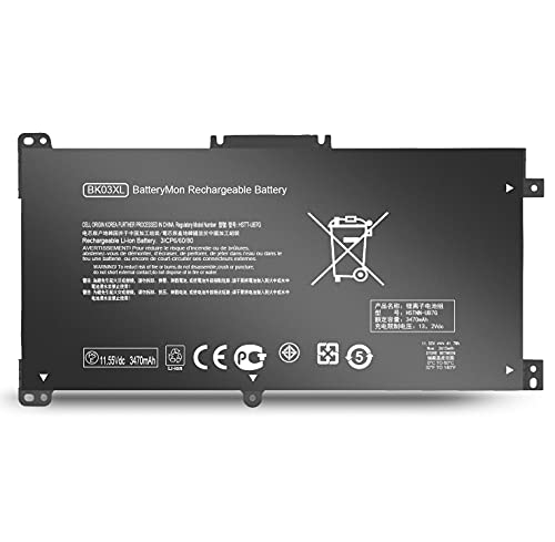 BK03XL Battery Compatible with HP Pavilion X360 14 14m 14-ba253cl 14-ba051cl 14-ba077tu 14m-ba114dx 14m-ba011dx BK03041XL HSTNN-LB7S HSTNN-UB7G 916366-421 916366-541 916811-855 TPN-W125