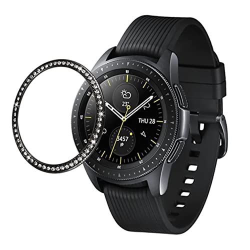 DOITOOL Alloy Bezel Ring Watches Watch Supplies Watch Shell Bezel Replacement Protector Dimond 46mm Bezel Ring Watch Screen Frame Watch Bezel Ring Cover Ring Cases Plug-in Diamond
