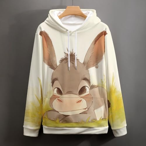 Sweat à capuche âne chaud et doux en taille S, résout le manque de confort