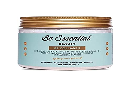 Be Collagen - collageno hydrolyzed, acido hialurónico y Vitamina C. Anti-edad. Sabor Fresa