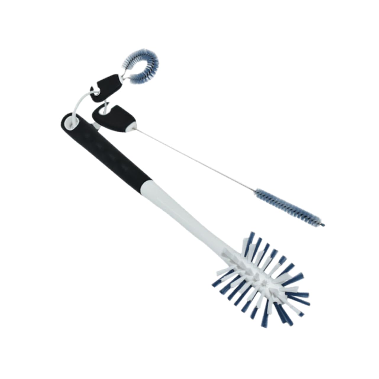 Beavorty Juego de 3 Cepillos de Prueba para Biberones Kit de Limpieza Soporte para Limpiador de Pajitas de Biberones