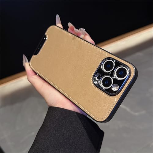 Étui antichoc iPhone 16 Pro Max résistant aux chutes avec protection objectif métal kaki