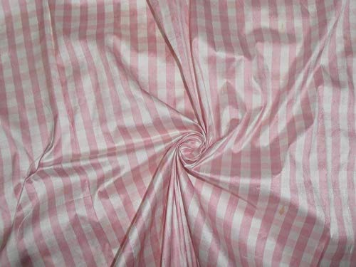 Soie Dupioni rose layette et ivoire 137,2 cm pour robe de mariée