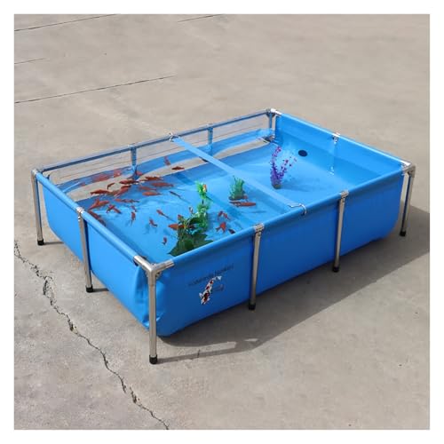 Bassin à poissons pliable et étanche avec vanne de vidange pour agriculture