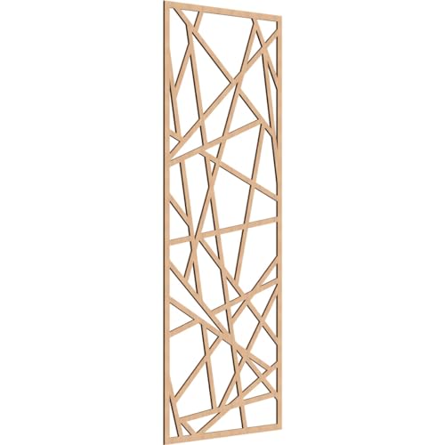 Image of Conway Decorative Pierced Fretwork Wood Wall Panels, 29 3 /8 inchW x 74 3 /8 inchH x 1 /4 inchT, Hickory