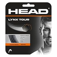 HEAD Unisex-Adult Lynx Tour Tennis-Saite, Schwarz, 1.25 mm / 17 g