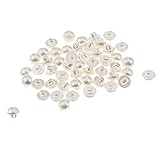 perlenknöpfe Halbkreisförmige Pearl Shank-Knöpfe, eine kleine Schleife in der Mitte des Rückens.