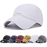 [Geyanuo] キャップ メンズ レディース 無地帽子 コットン100% ぼうし 野球帽 調節可能 スポーツ アウトドア カジュアル ホワイト