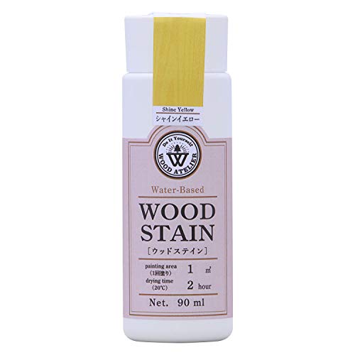 和信ペイント 水性着色剤 ウッドアトリエ ウッドステイン 90ml 800623 木目を生かした着色 WS-23 シャインイエロー