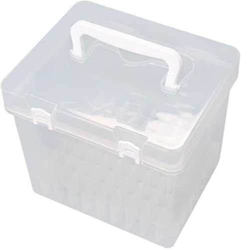 Miniatura 6 de Estuche de transporte para rotuladores, caja de almacenamiento de lápices, organizador de lápices, portátil, transparente, organizador de