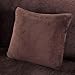 2 szt. Pluszowa poszewka na poduszkę Poszewka na poduszkę-45x45cm-4szt, kawa