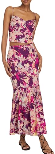 Club Monaco Women's Tiered Flounce Midi Skirt