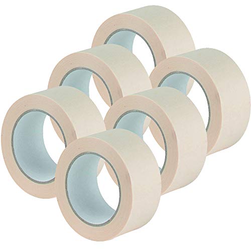 VIROSA Pack Of 5 Masking Tape | 48mm Wide, 50 Metre Rolls - View #8
