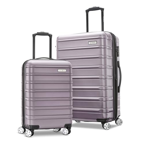 Image of Samsonite Omni 2 Hardside 2 Piece Set - Includes Carry-On & Medium Checked Suitcases - 360 Dual Spinner Wheels - Integrated TSA Lock & Expansion - Amazon Exclusive - ICY LILAC