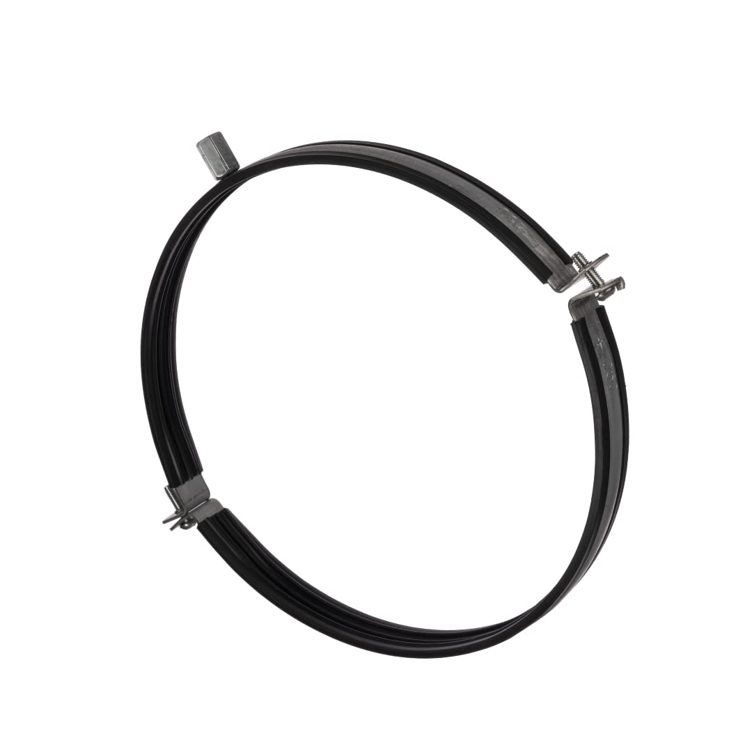 Ø 250mm Abrazadera de Tubo con Junto de Goma - Soporte de Fijación para Tubos - Acero Galvanizado