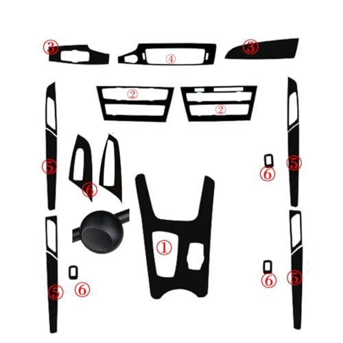 Autocollants Auto-adhésifs en Vinyle Carbone Précision BMW X3 X4