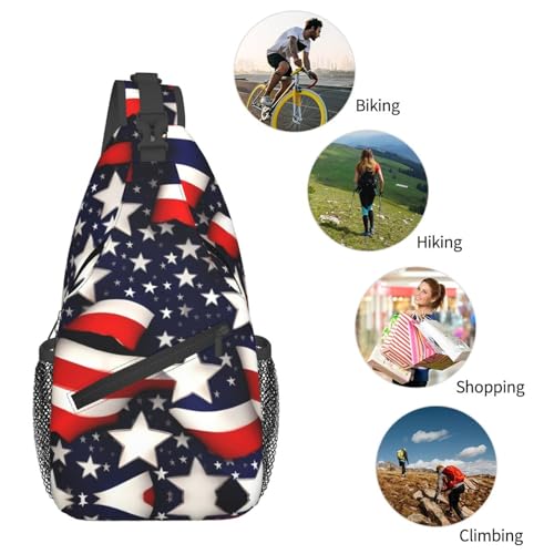 Mochila bandolera deportiva unisex negra para senderismo miniatura 6