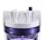 Hydronix HF3-10CLWH34PR, 10" Clear Housing with White Rib Cap For RO & Filtration Systems, 3/4" Ports with Relief Button
