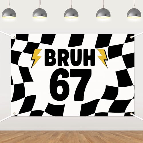 Six Seven Birthday Backdrop Banner,I was 6 Now I'm 7